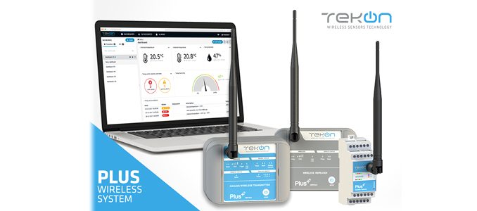 Solução wireless da Tekon Electronics para monitorização de múltiplos sensores