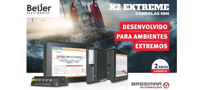 Bresimar Automação: consolas X2 extreme da Beijer para ambientes extremos